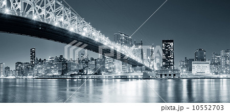 New York City night panorama 10552703