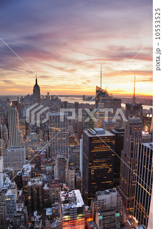 New York City sunset New York City sunset 10553525