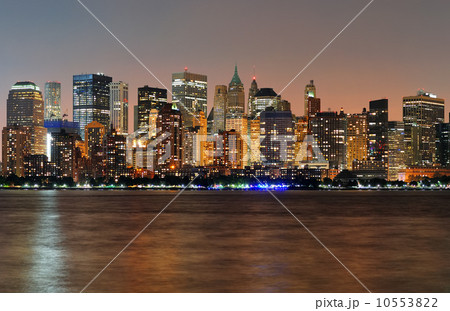 New York City Manhattan dusk panorama New York City Manhattan dusk panorama 10553822
