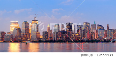 New York City Manhattan downtown skyline 10554434