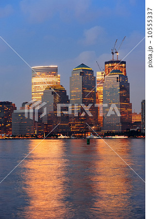 New York City Manhattan dusk panorama 10555337