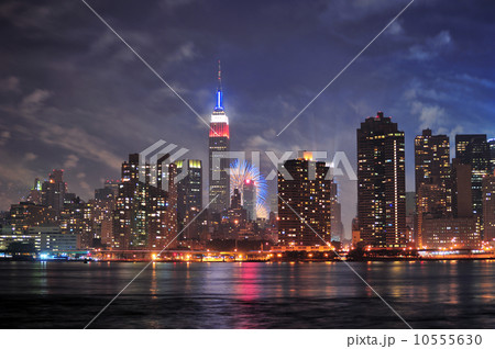 New York City Manhattan midtown at dusk 10555630