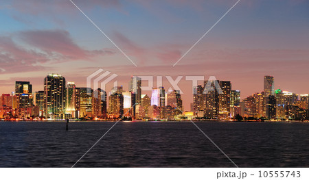 Miami night scene 10555743