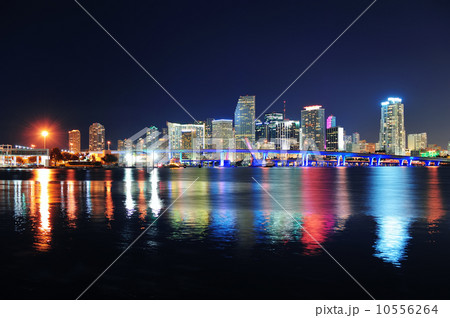Miami night scene Miami night scene 10556264