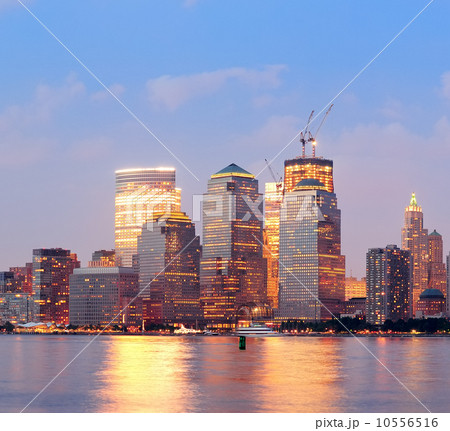 New York City Manhattan downtown skyline New York City Manhattan downtown skyline 10556516