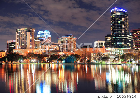 Orlando downtown dusk Orlando downtown dusk 10556814