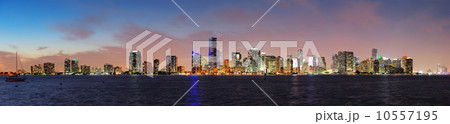 Miami night scene 10557195