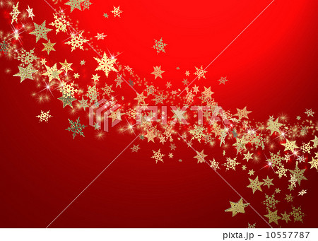 雪の結晶 赤色の壁紙のイラスト素材