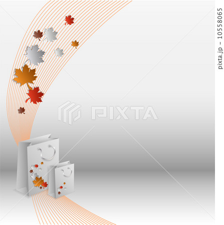 Creative shopping leaflet with stylized shopping bags 10558065