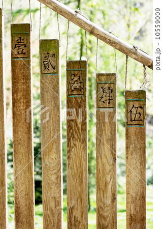 Buddhist chimes in the garden 10559009