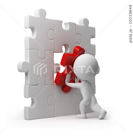 3d small people - puzzle insert 3d small people - puzzle insert 10559649