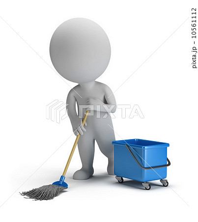3d small people - sweeper 10561112