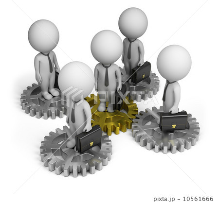 3d small people - business team 10561666