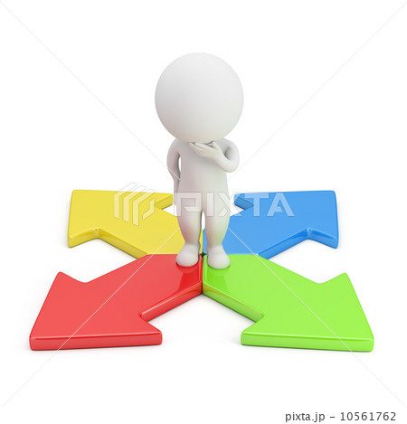 3d small people - choice of direction 3d small people - choice of direction 10561762
