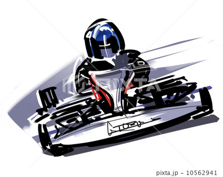 ゴーカートのイラスト素材