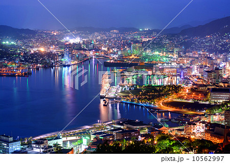 長崎港の夜景 10562997
