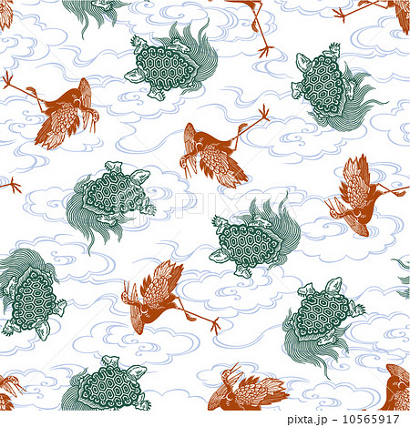 鶴と亀のパターン 鶴と亀のパターン 10565917