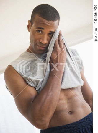 Young man after workout 10566904