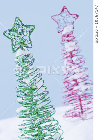 Studio shot of artificial Christmas trees 10567147