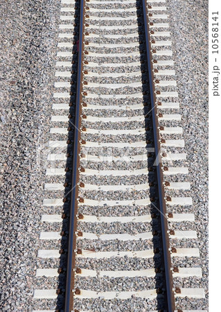 High angle view of railroad tracks 10568141