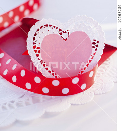 Close up of Valentine's Day decorations, studio shot 10568286