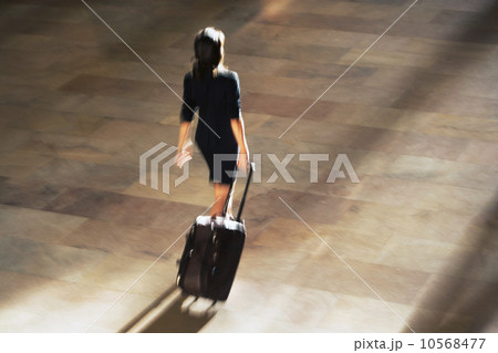 High angle view of woman walking at Grand Central Station High angle view of woman walking at Grand Central Station 10568477