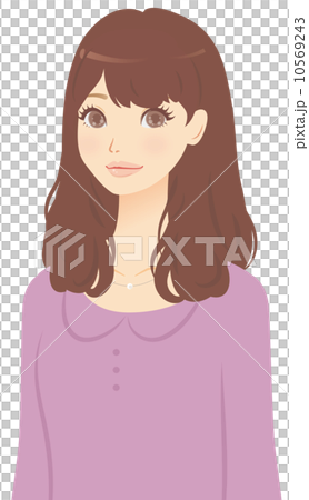 ミディアムヘアの女性 10569243