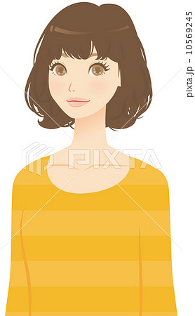 ボブヘアの女性 10569245