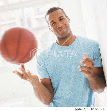 Young man with basketball Young man with basketball 10569564