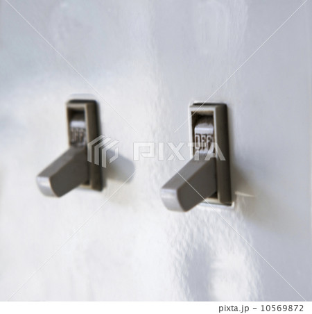 Close up of light switches 10569872