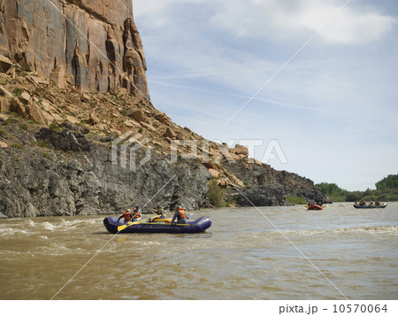 Groups of people river rafting Groups of people river rafting 10570064