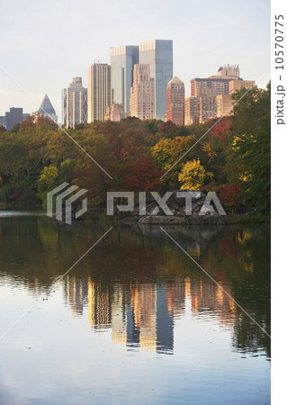 USA, New York City, Manhattan skyline from Central Park USA, New York City, Manhattan skyline from Central Park 10570775