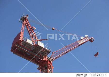 Low angle view of industrial crane Low angle view of industrial crane 10571378