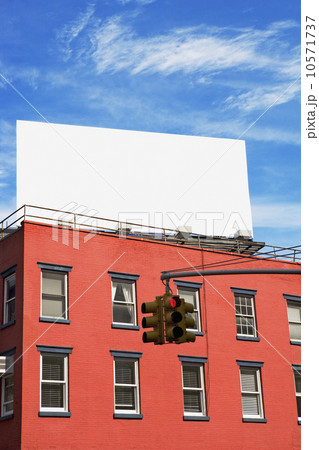 Blank billboard on building 10571737