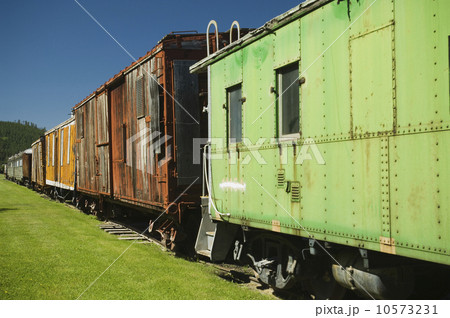 Abandoned freight train 10573231