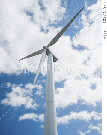 Low angle view of wind turbine 10573257