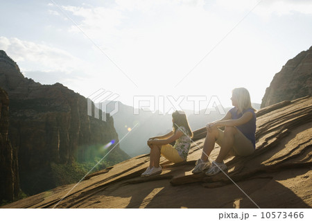 A mother and daughter at Red Rock A mother and daughter at Red Rock 10573466