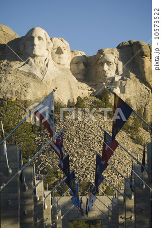Rows of flags at Mount Rushmore Rows of flags at Mount Rushmore 10573522