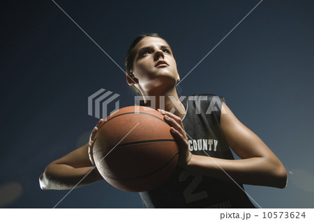 Girl holding basketball Girl holding basketball 10573624