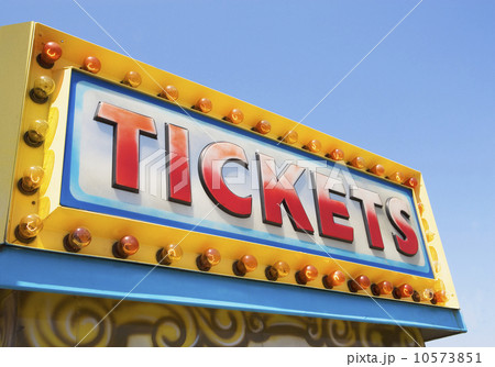 Tickets sign at fairgrounds Tickets sign at fairgrounds 10573851