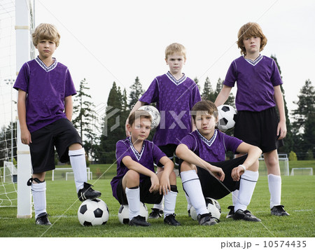 Portrait of boys soccer team Portrait of boys soccer team 10574435