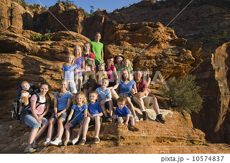 A large family on vacation at Red Rock A large family on vacation at Red Rock 10574837