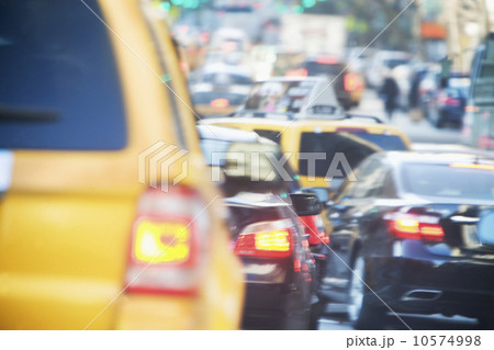USA, New York state, New York city, cars in traffic jam USA, New York state, New York city, cars in traffic jam 10574998