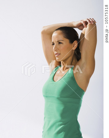 Woman stretching Woman stretching 10575318
