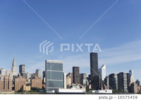 Skyline against blue sky 10575459