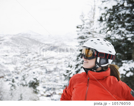 A downhill skier A downhill skier 10576050