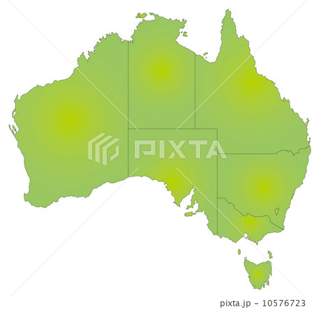 オーストラリアの地図のイラスト素材