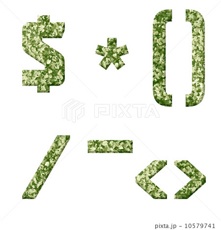 Alphabet from military fabric texture Alphabet from military fabric texture 10579741