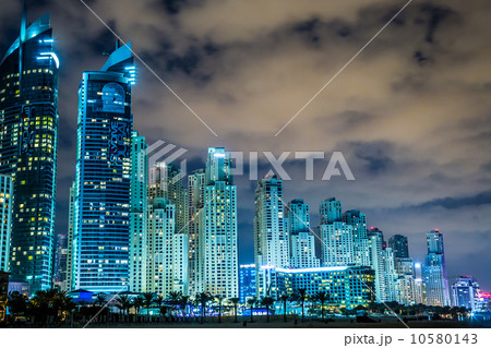 Dubai Marina cityscape, UAE 10580143
