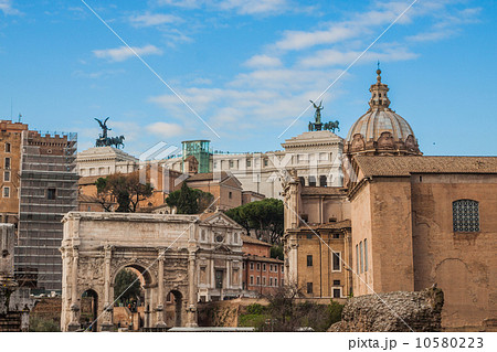 Roman ruins in Rome. 10580223